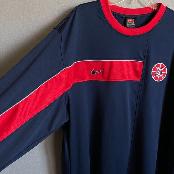 Nike Dri-Fit Elite AZ Wildcats Blue and Red Pullover Sweatshirt Size XXL - Picture 3 of 11